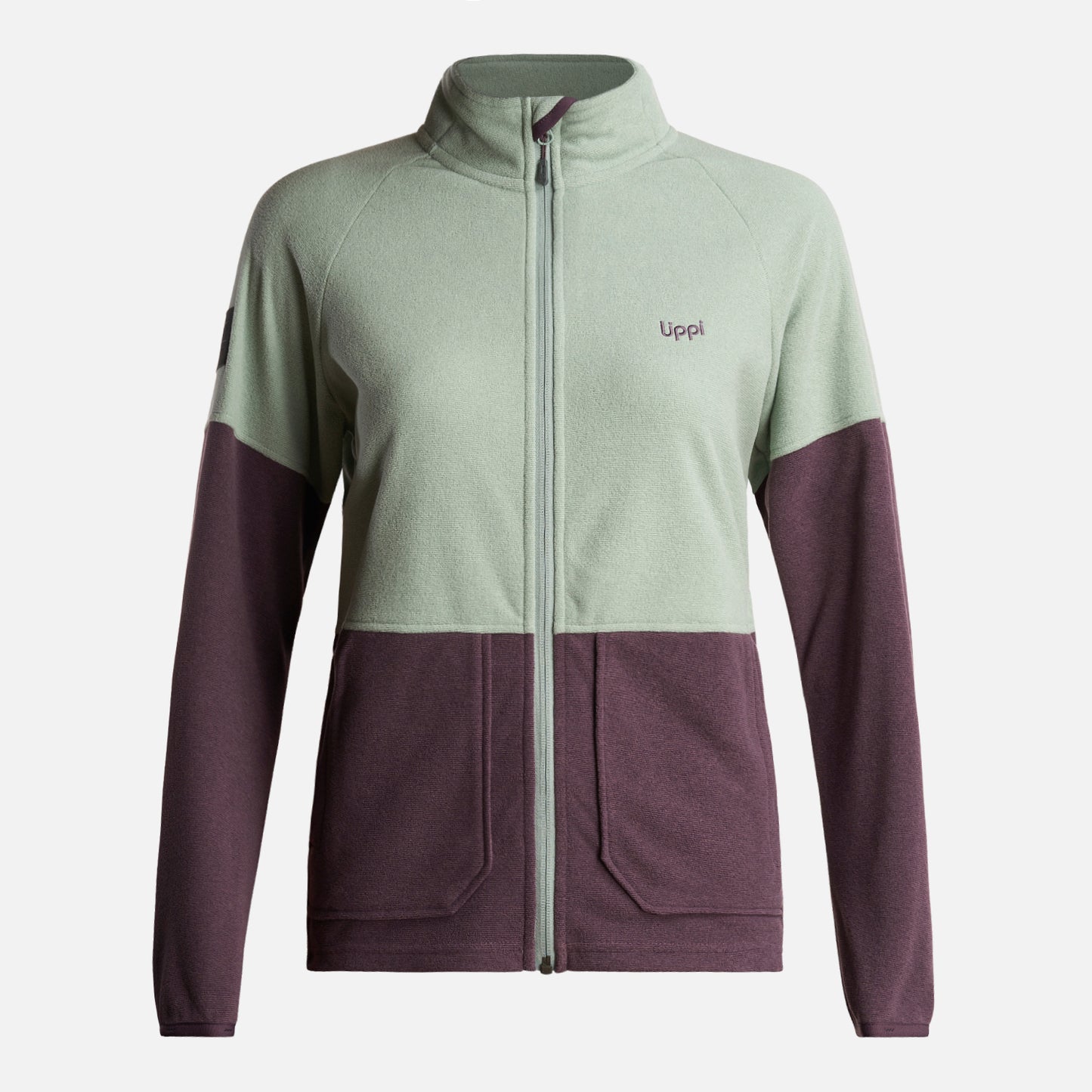 Poleron Mujer  Stripes Nano-F Full Zip Jade Lippi