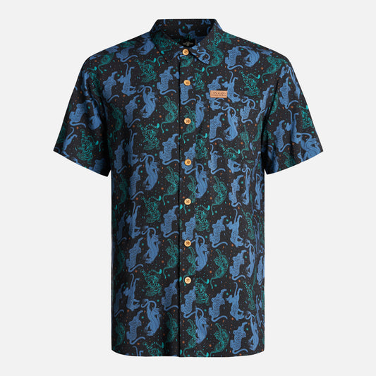 Camisa Hombre Anameizon Print Negro Haka Honu
