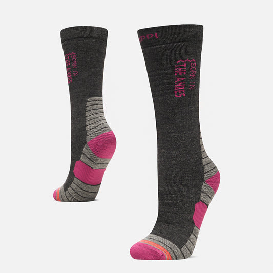Calcetín Mujer All Mountain Ski Socks Negro Melange Lippi