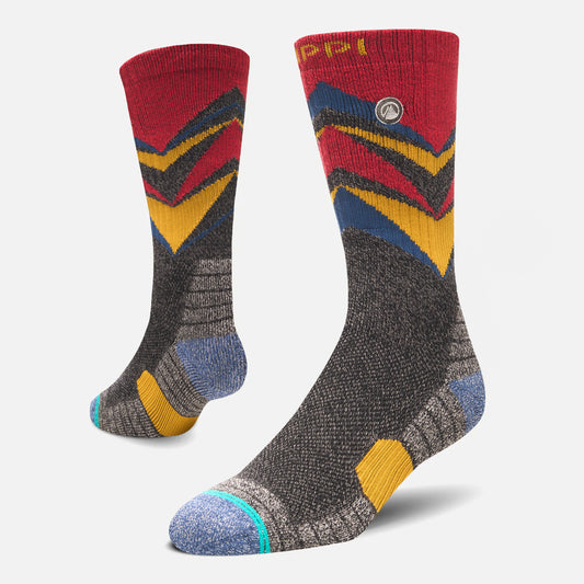 Calcetín Hombre Trekking Warm Socks Rojo Melange Lippi