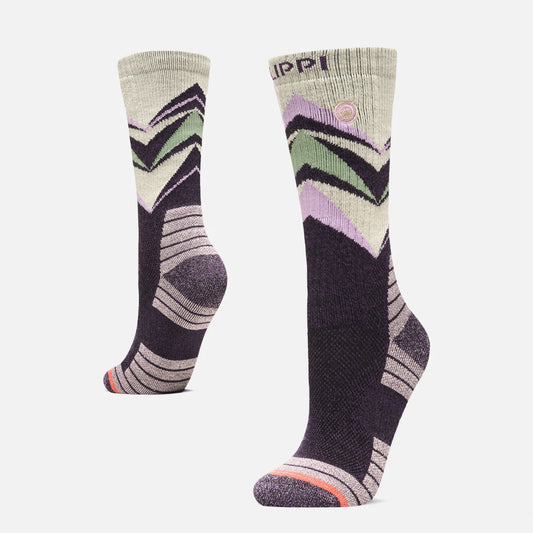 Calcetín Mujer Trekking Warm Socks Morado Oscuro Melange Lippi