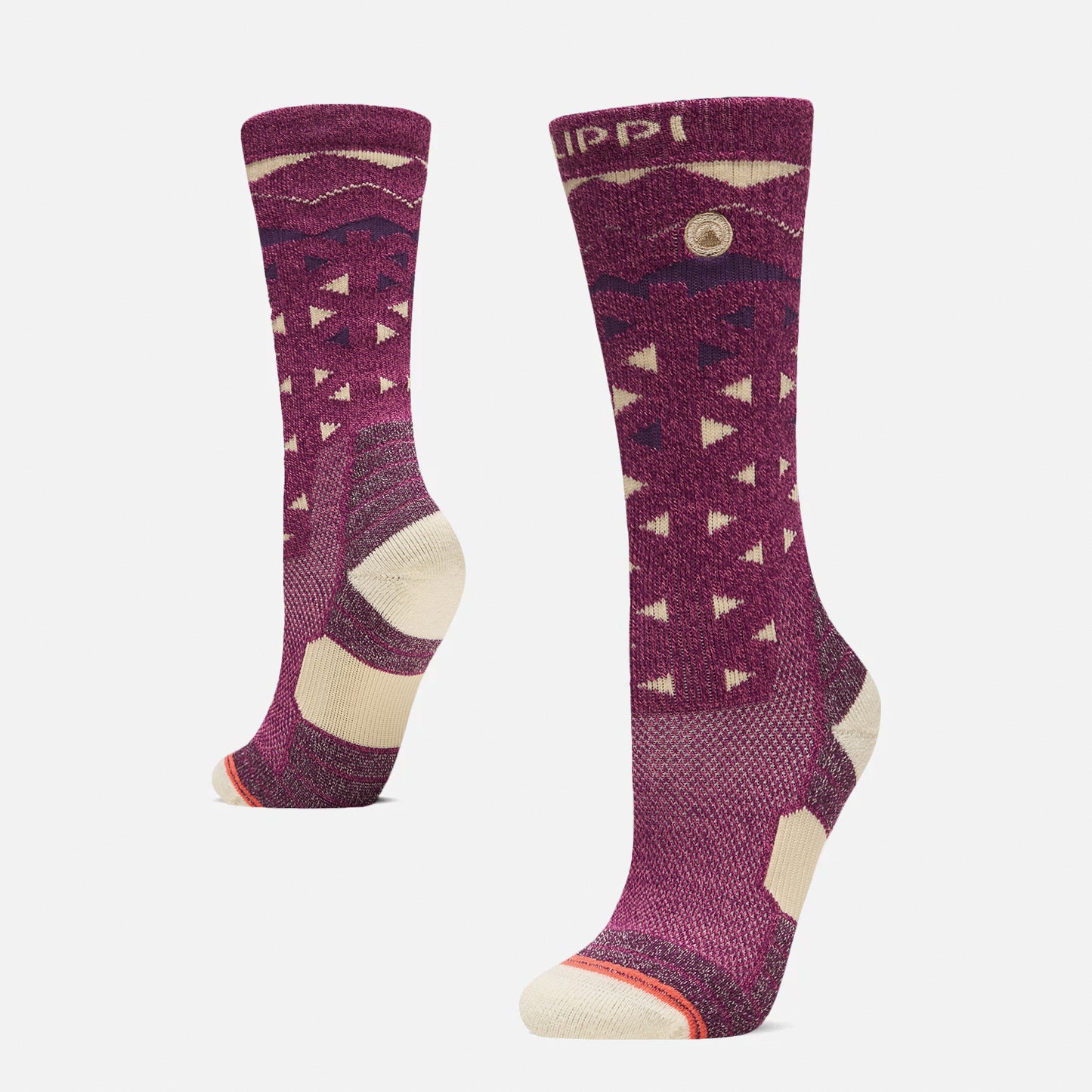 Calcetín Mujer Trekking Warm Socks Rosado Melange Lippi