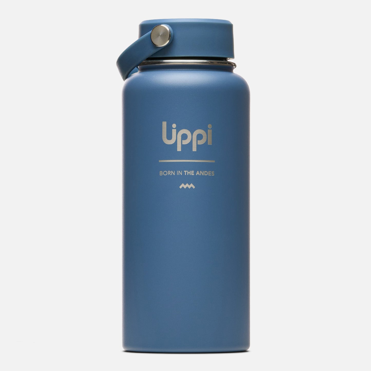 Botella Light Steel Wide Top Bottle 950 ML Azul Marino Lippi