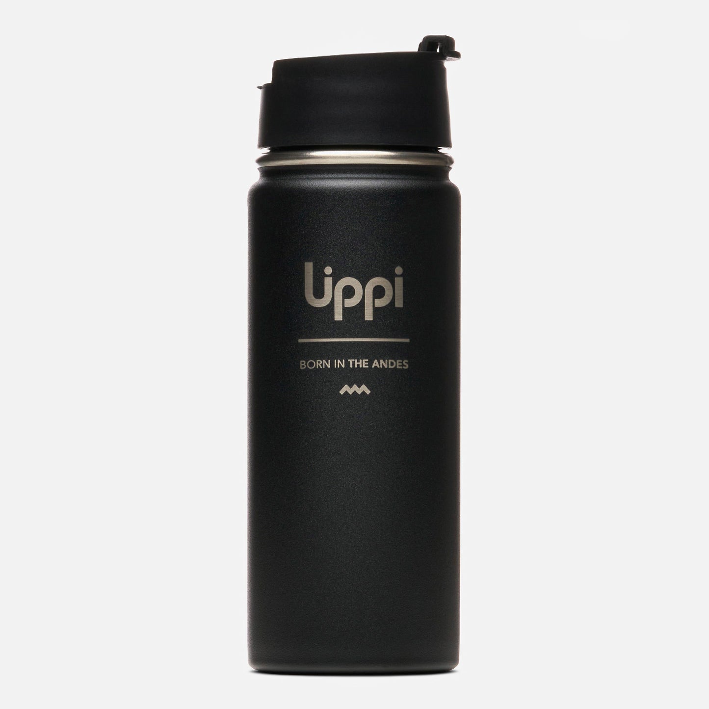 Botella Light Steel Hot Top Bottle 550 ml Negro  Lippi