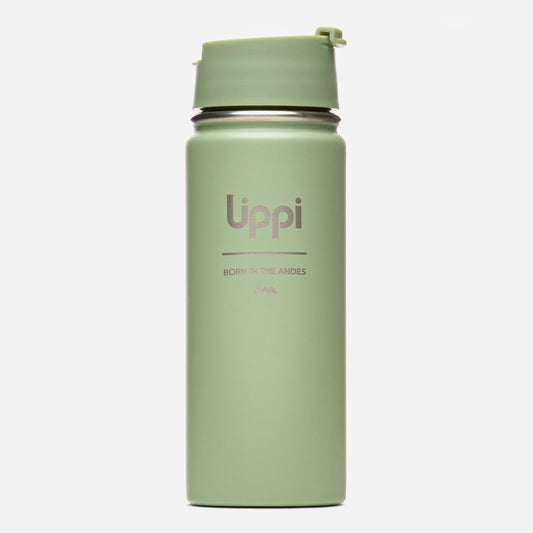 Botella Light Steel Hot Top Bottle 550 ml Jade Oscuro Lippi