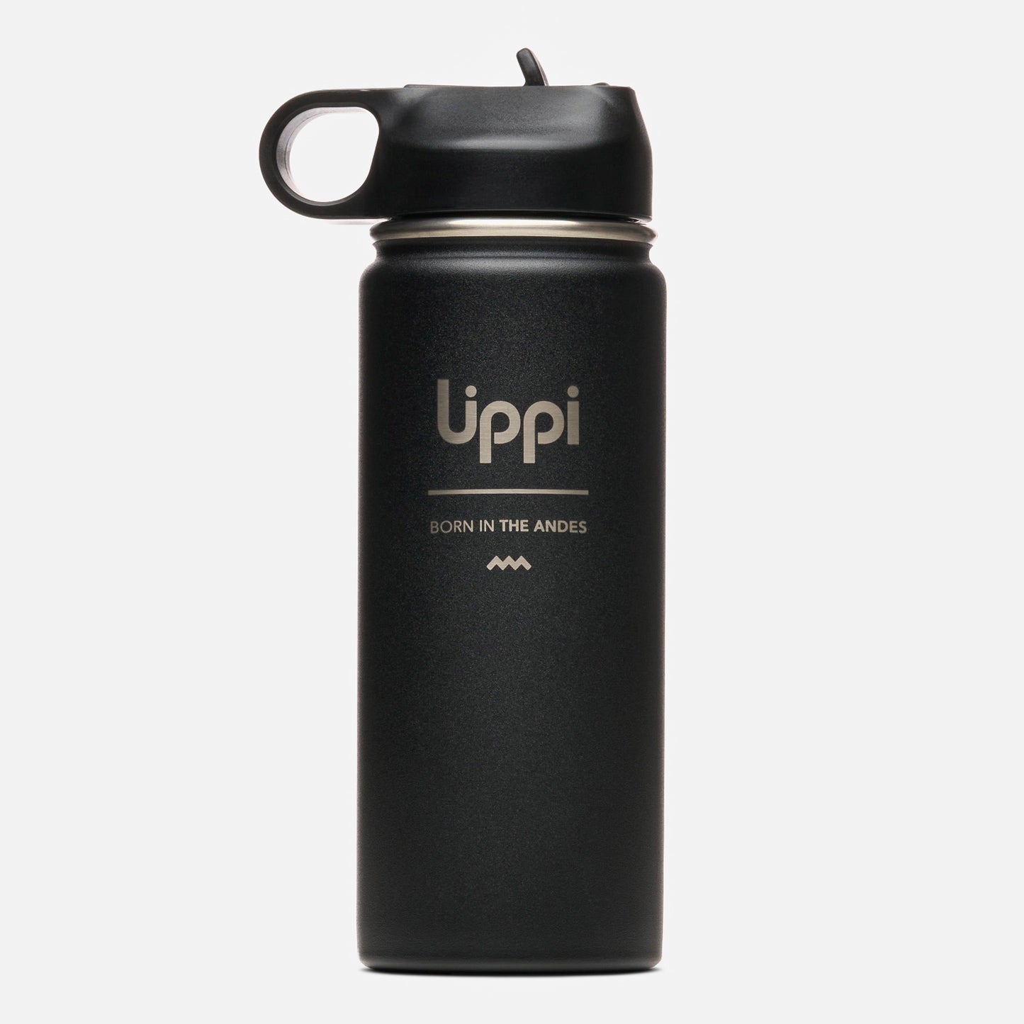 Botella Light Steel Sport Top Bottle 550 ML Negro Lippi