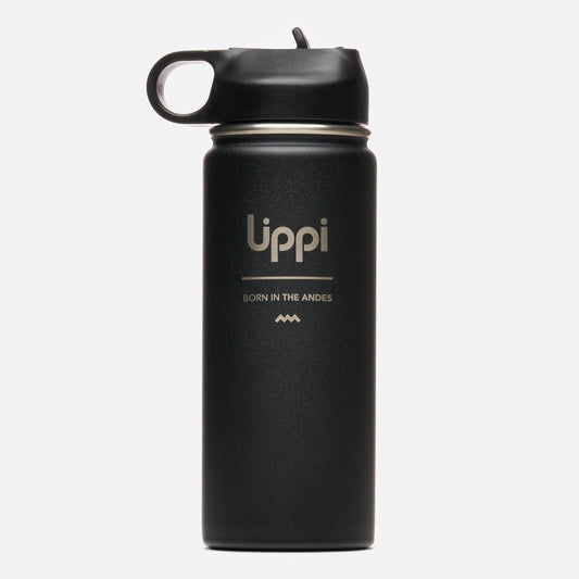 Botella Light Steel Sport Top Bottle 550 ML Negro Lippi