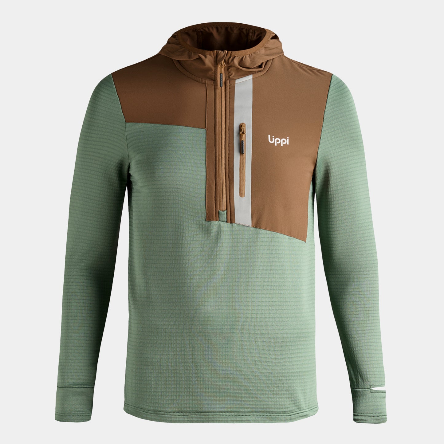 Polerón Teen Boy Karova 14 Zip Hoody Jade Oscuro Lippi