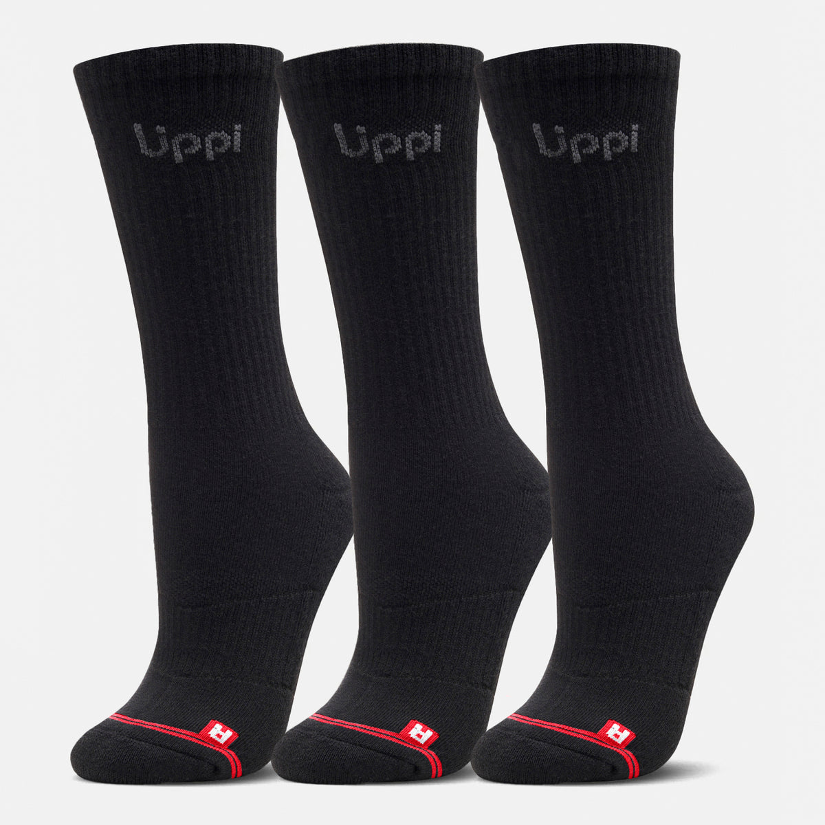 Calcetines Logo Lippi Pack Long Negro Lippi