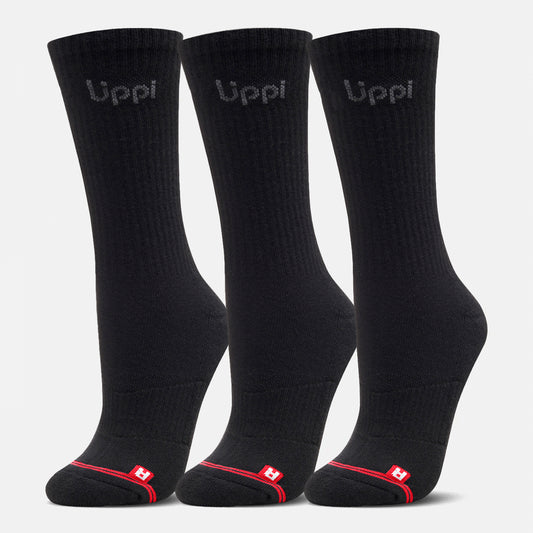 Calcetines Logo Lippi Pack Long Negro Lippi