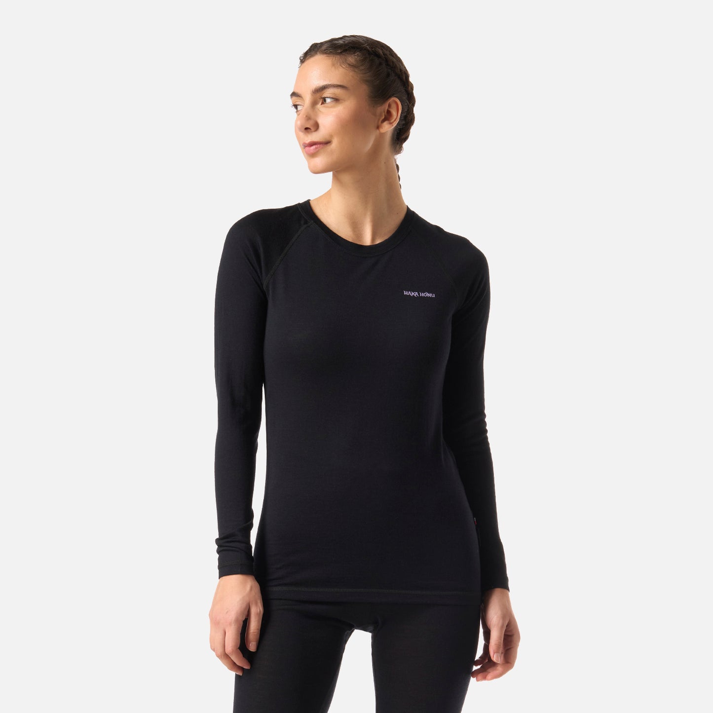 Primera Capa Mujer Carnero Top Negro Haka Honu