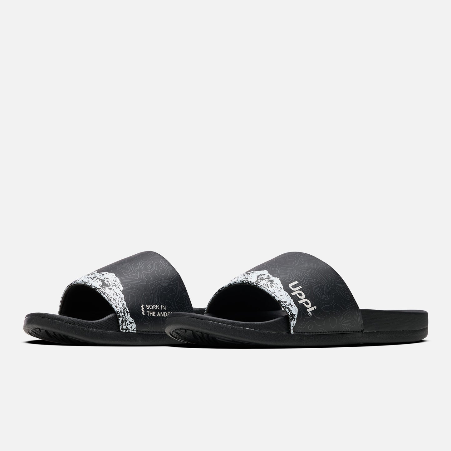 Sandalia Hombre Insigne Slide Print Negro Lippi