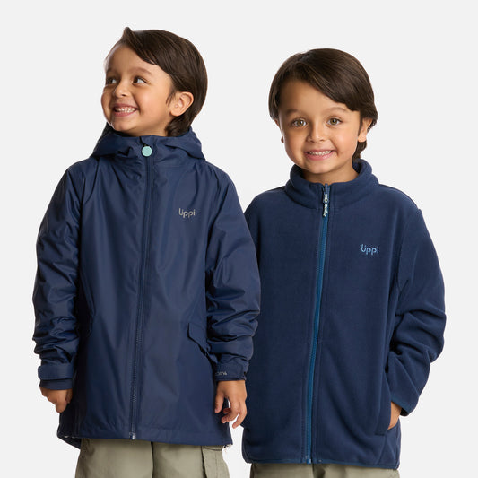 Chaqueta Niño Snowball Fusion-3 Hoody Jacket Azul Marino Lippi