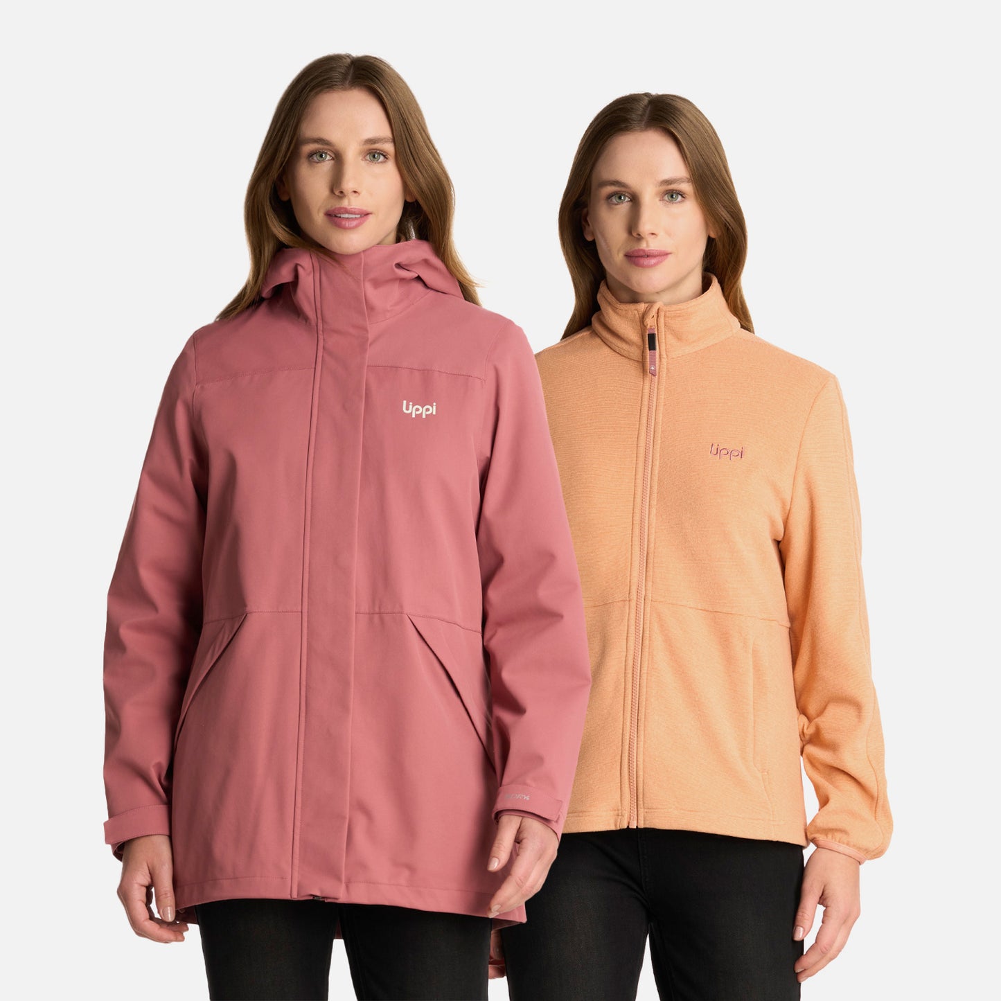 Chaqueta Mujer Lake Fusion 3 B-Dry Jacket Rosa Oscuro Lippi
