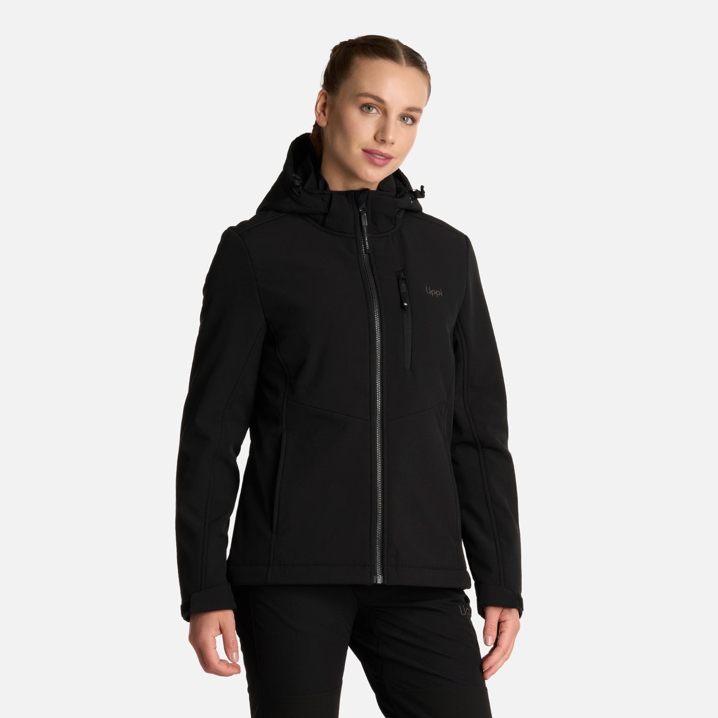 Chaqueta Mujer Macaya Softshell Hoody Jacket Negro Lippi