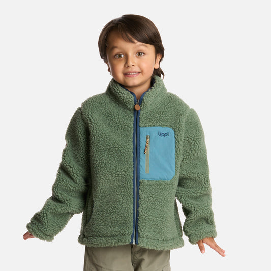 Polar Niño Glaciar Sherpa-pro Jacket Jade Oscuro Lippi