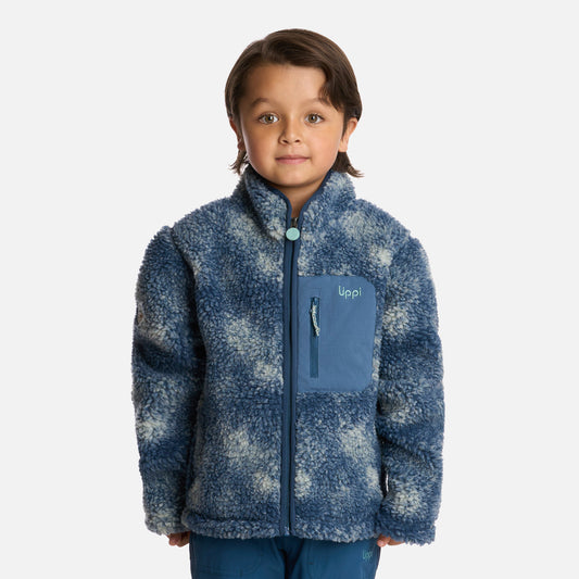 Polar Niño Glaciar Sherpa-pro Jacket Print Azul Piedra Lippi