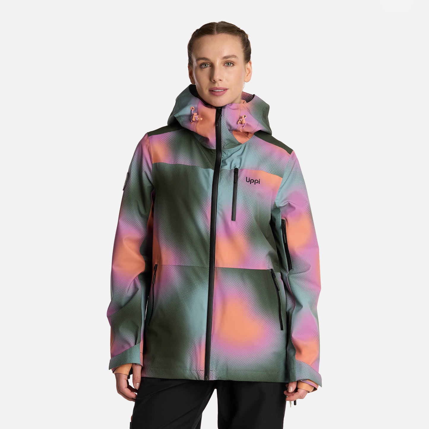 Chaqueta Mujer Sierra Nevada B-Dry Light Hoody Jacket Print Damasco Lippi