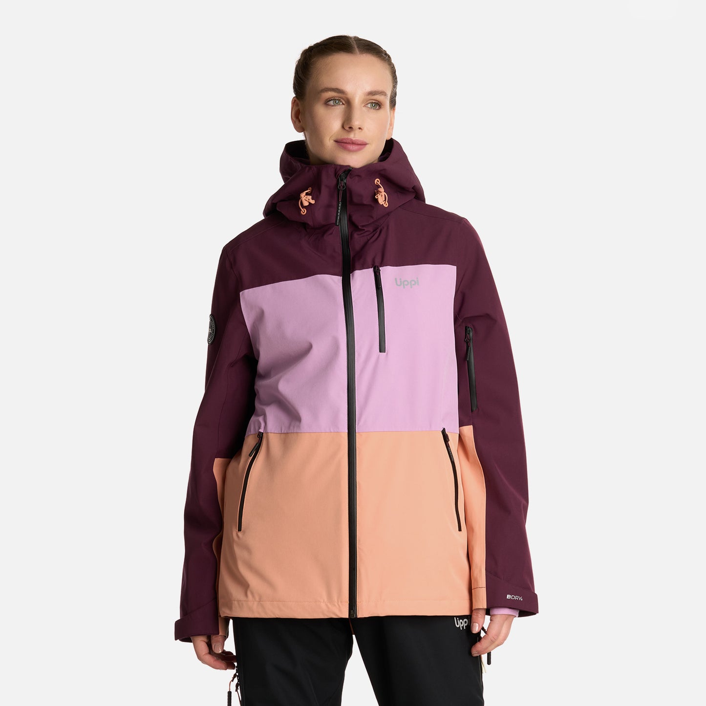 Chaqueta Mujer Sierra Nevada B-Dry Light Hoody Jacket Vino Lippi