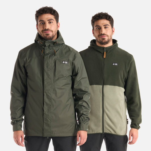 Chaqueta Hombre Corteza Verde Militar Haka Honu
