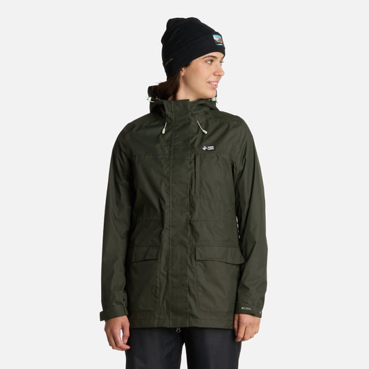 Chaqueta Mujer Kauai Verde Militar Haka Honu