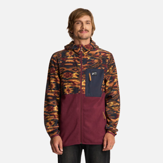 Polerón Hombre Leñero Print Burdeo Haka Honu