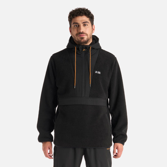 Polerón Hombre Chinchilla Negro Haka Honu