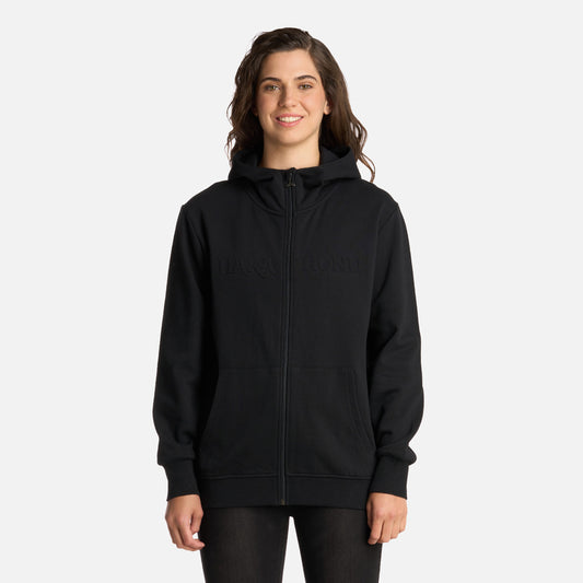 Polerón Mujer Motomami Full Zip Negro Haka Honu