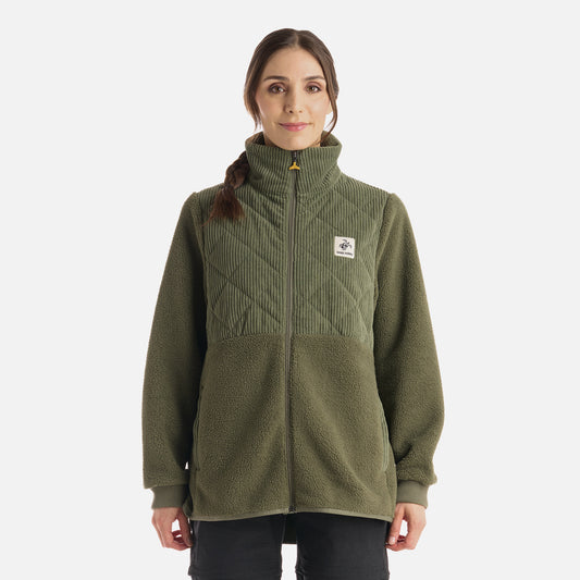 Polerón Mujer Puerto Verde Oliva Haka Honu