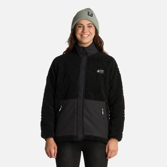 Polerón Mujer Zip-porrito Negro Haka Honu