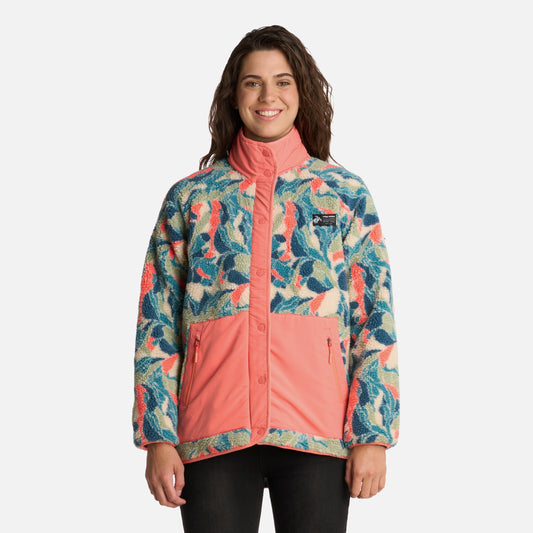 Polerón Mujer Zip-porrito Print Taupe Haka Honu
