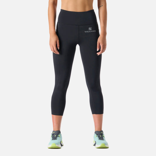 Calza Mujer Built To Move Compressive 3/4 Super High Rise Leggins Negro Vulcano