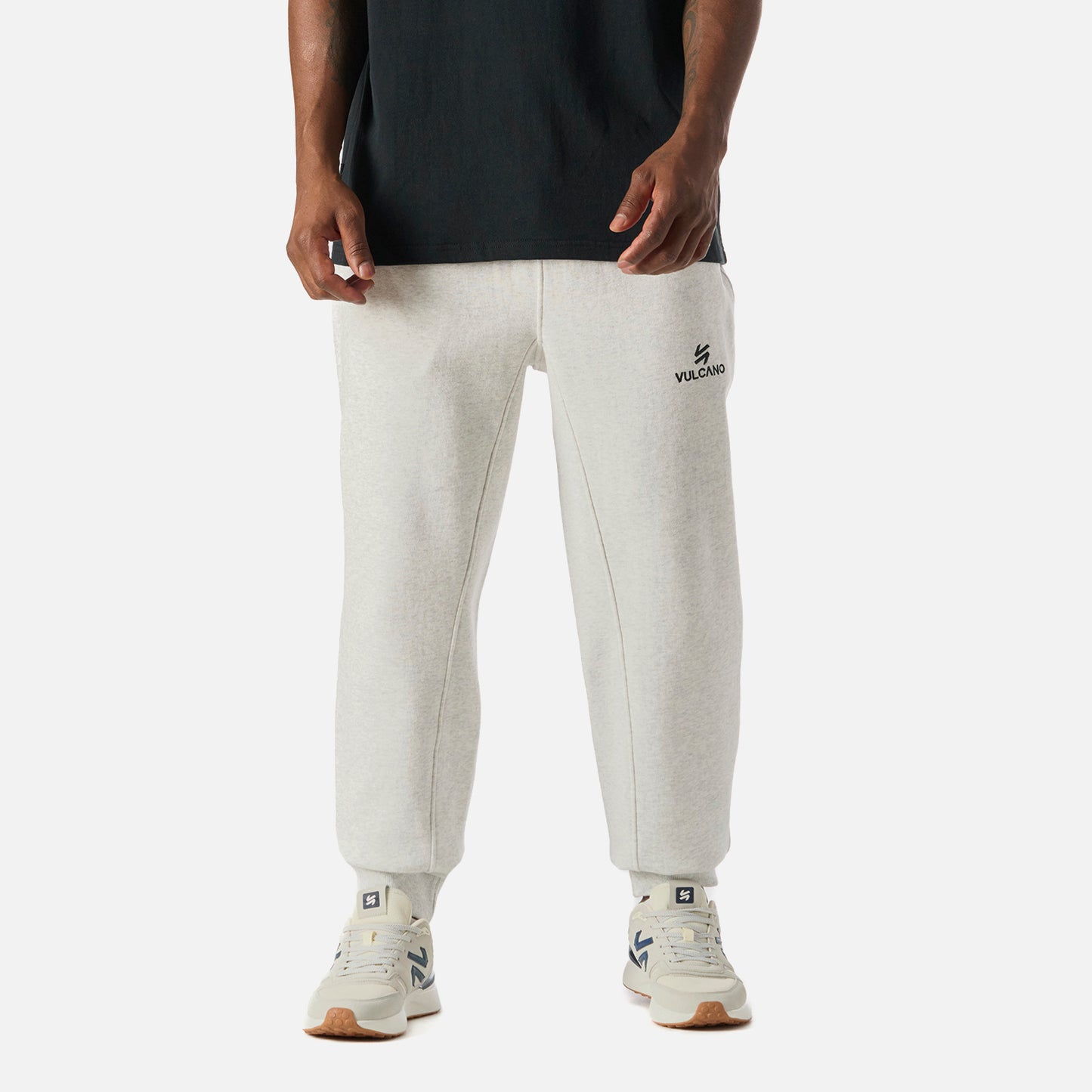 Pantalón Hombre Cool Down Jogger Pants Melange Gris Claro Vulcano
