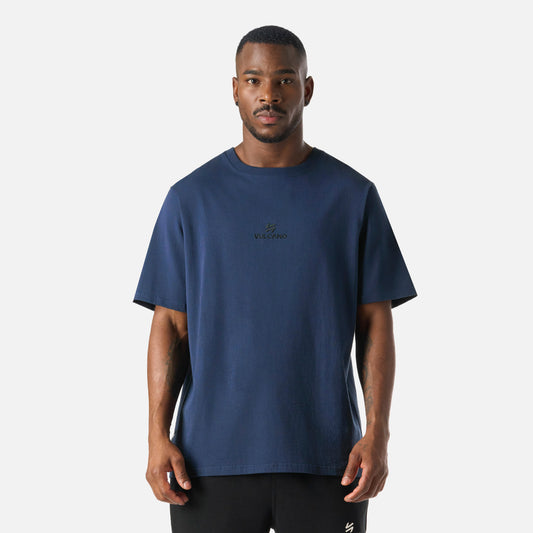 Polera Hombre Cool Down T-Shirt Azul Marino Vulcano