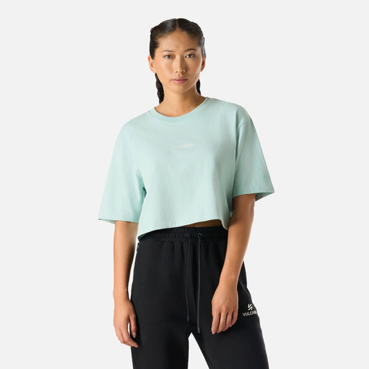 Polera Mujer Cool Down Crop T-Shirt Jade Vulcano