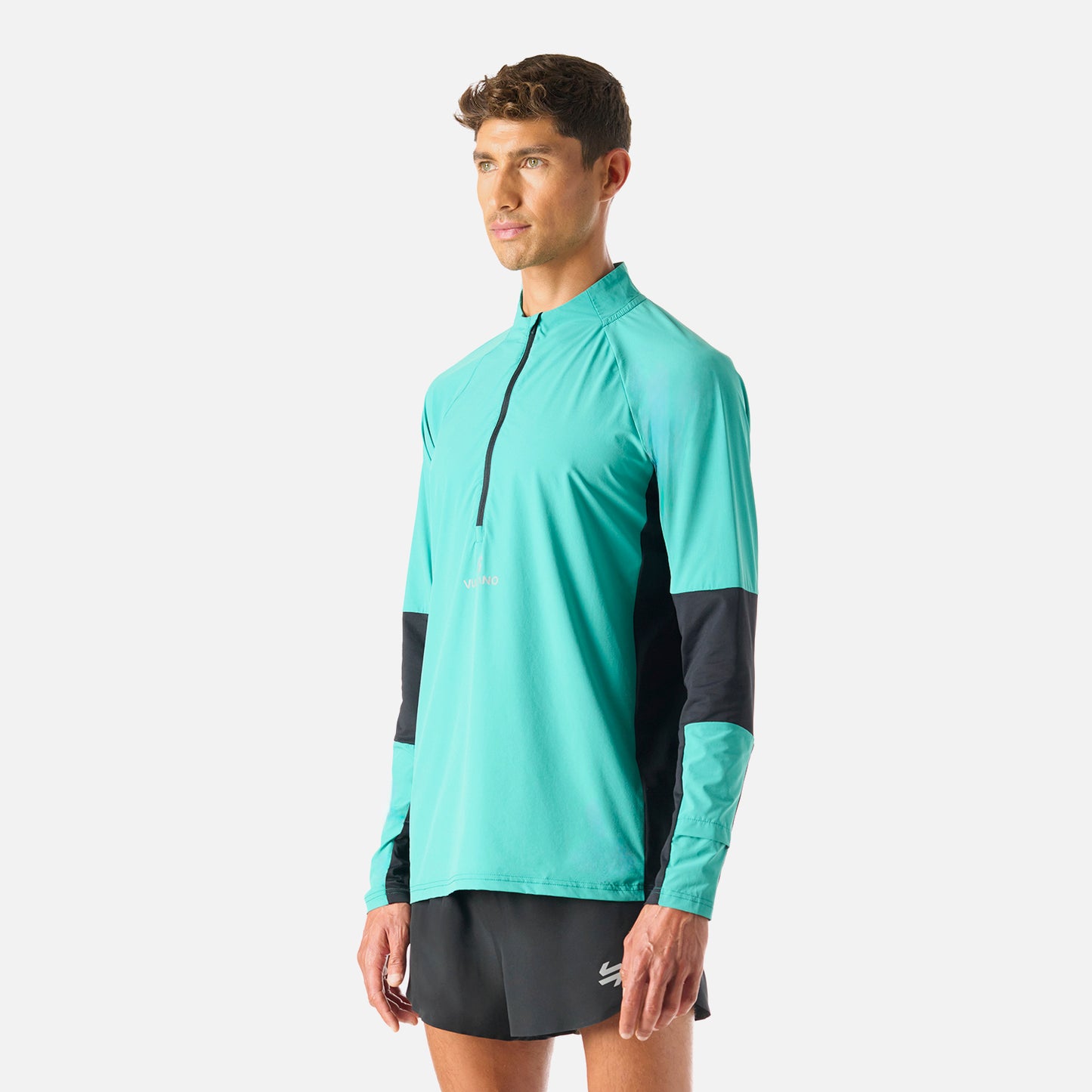 Polerón Hombre Built To Move Pro 1/4 Zip Midlayer Turquesa Vulcano
