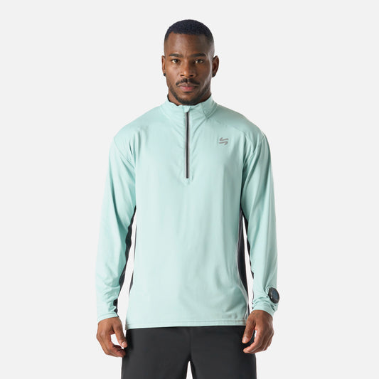 Polerón Hombre Tempo 1/4 Zip Midlayer Jade Vulcano