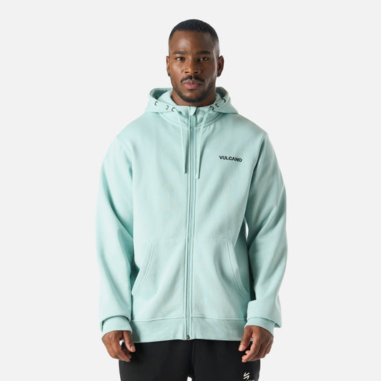 Polerón Hombre Cool Down Full Zip Sweatshirt Hoody Jade Vulcano