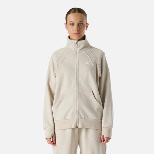 Polerón Mujer Cool Down Full Zip Sweatshirt Crema Vulcano