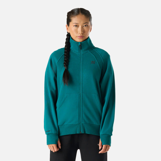 Polerón Mujer Cool Down Full Zip Sweatshirt Petroleo Vulcano