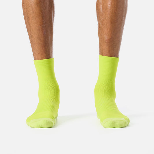 Calcetines Hombre Stride Running Mid Socks Verde Lima Vulcano