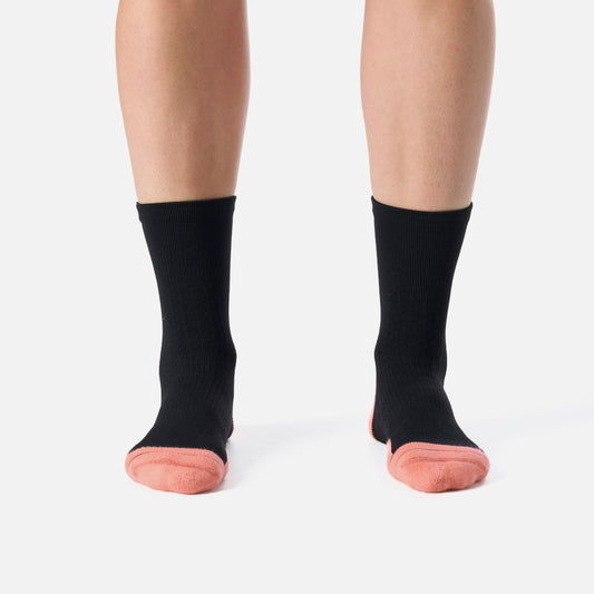Calcetines Mujer Stride Running Mid Socks Negro Vulcano