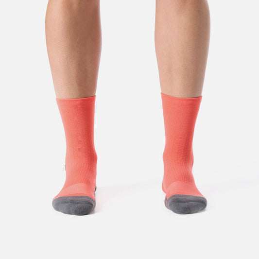 Calcetines Mujer Stride Running Mid Socks Coral Vulcano
