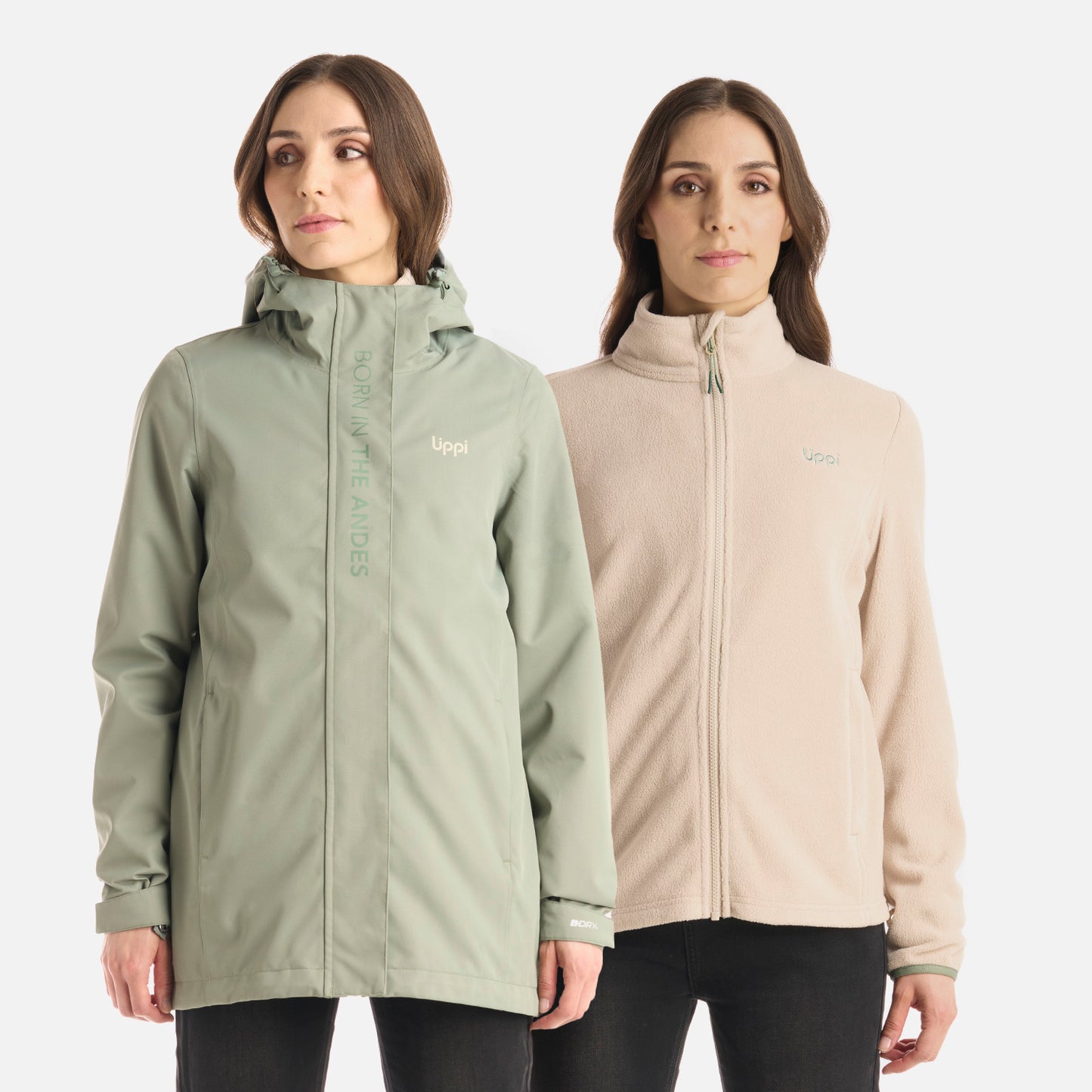 Chaqueta Mujer Nexus Fusion-3 B-Dry Jacket Jade Oscuro Lippi