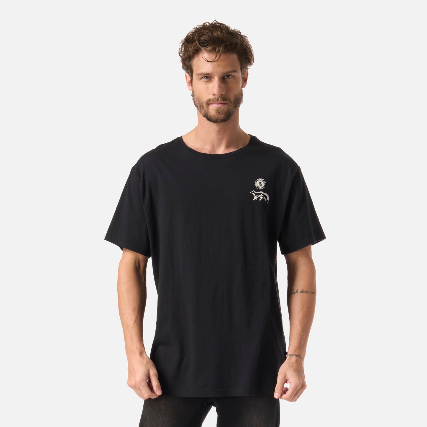 Polera Hombre Mosaicos Negro Haka Honu