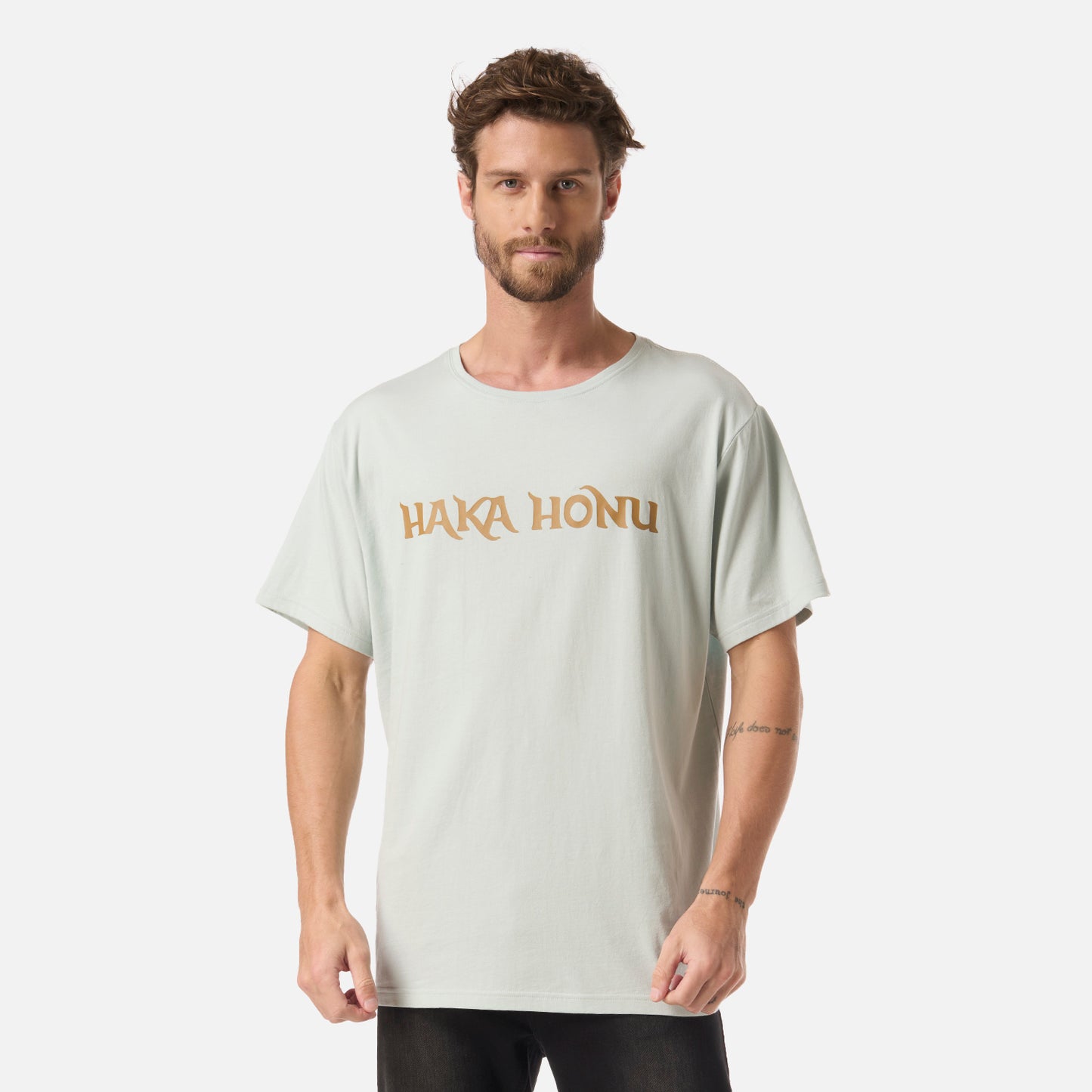 Polera Hombre Logo Celeste Haka Honu