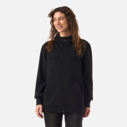 Polerón Mujer Motomami Full Zip Negro Haka Honu