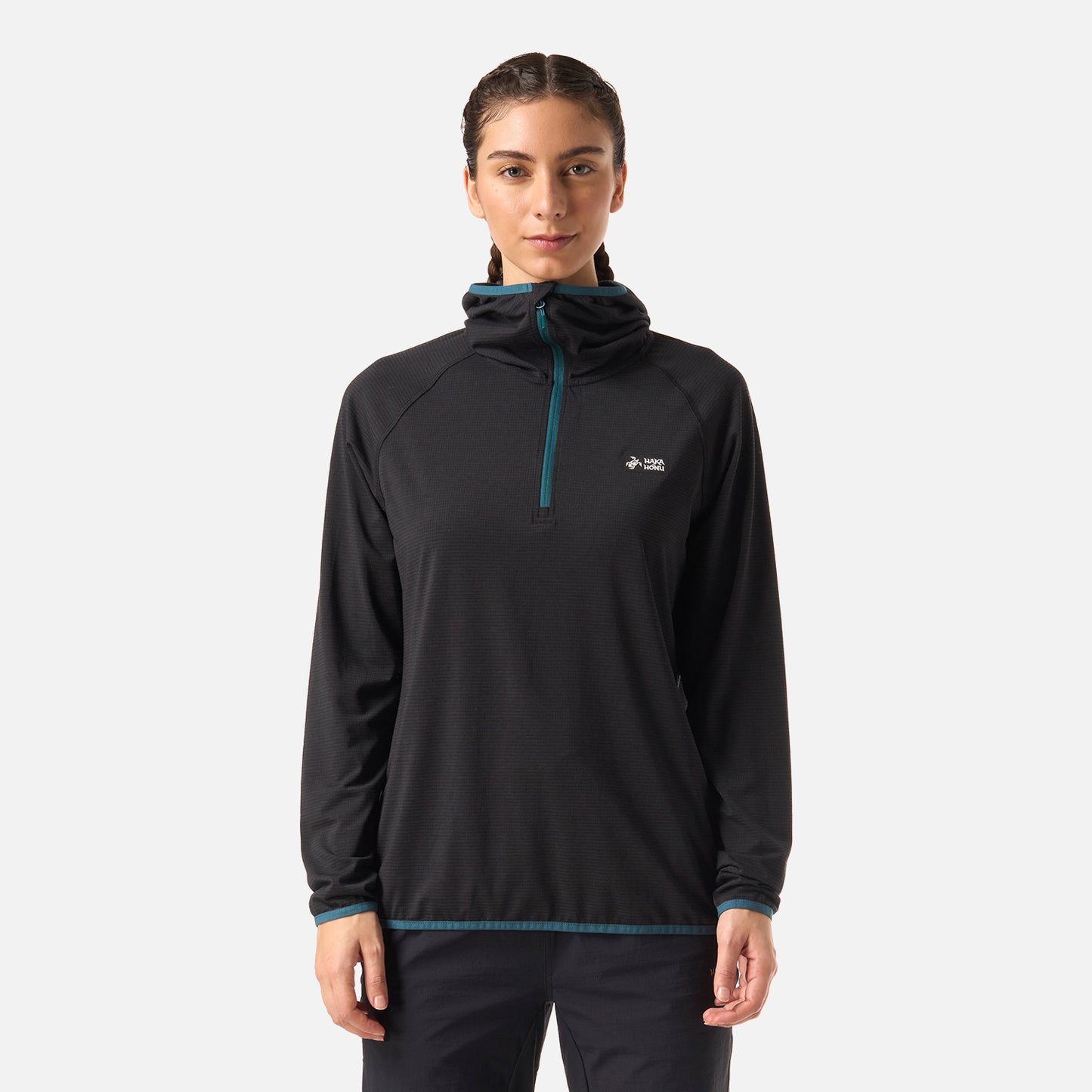 Polerón Mujer Taina Pro Negro Haka Honu