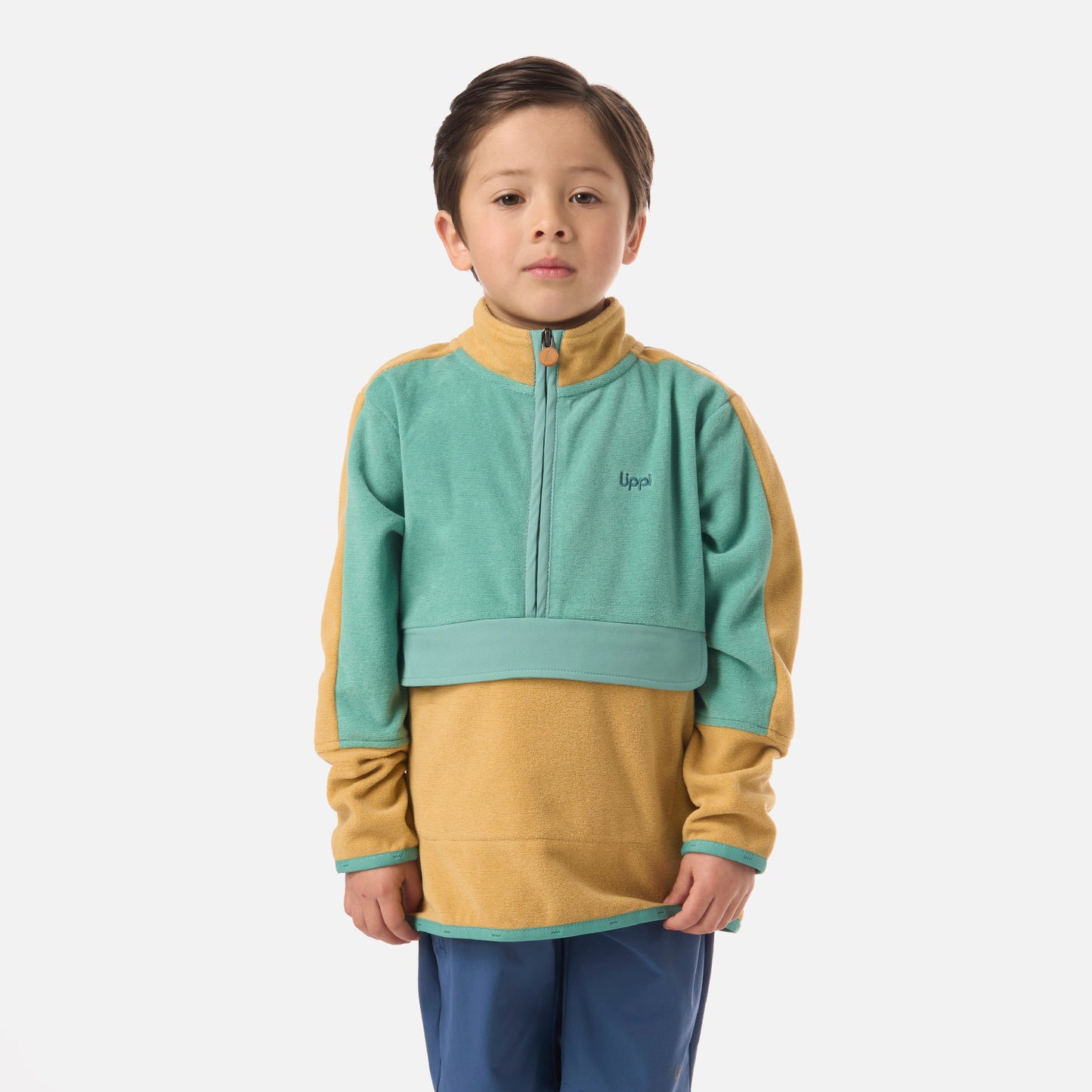 Polar Niño Fireplace 1/4 Zip Sweatshirt Camel Lippi