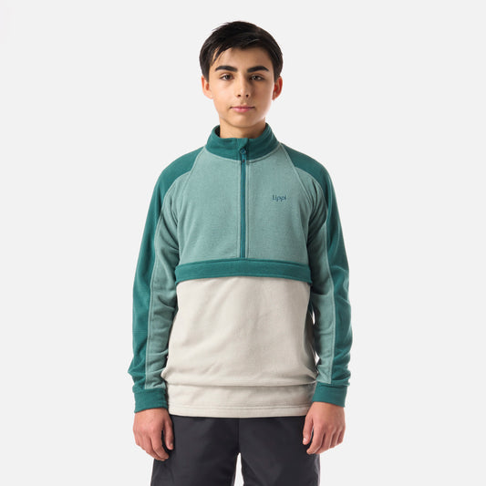 Polar Teen Boy Fireplace 1/4 Zip Sweatshirt Turquesa Lippi